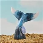 Design Maritim, Polyresin Flosse, blau, 16x6,5x18,5cm