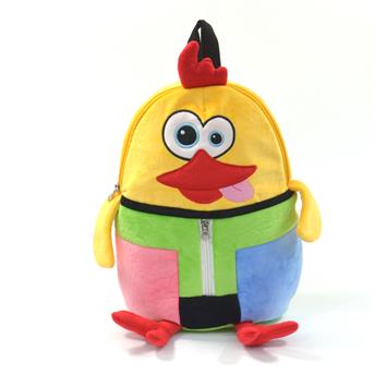 Tierrucksack, lustiges Huhn, bunt, mit Tragegriff, ca. 45cm