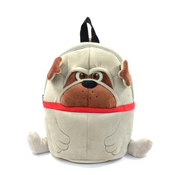 Tierrucksack, lustiger Hund, braun, mit Tragegriff, ca. 40cm