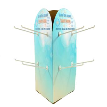 Schutzengel Tischdisplay, rotierend, 3 Seiten, 12 Haken, 50 x 25 cm