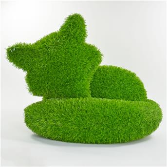 AniPlants, Grasfigur, "Fuchs" liegend, Gartendeko, 50cm