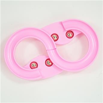 Hosentaschen Murmelbahn, PocketTrack, mit vier Murmeln, drei Farben sortiert, 9x6x2cm, 48 im Display