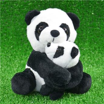 Laber-Panda mit Baby, "Yuna und Bo", inkl. Batterien