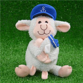Laber-Schaf "Smilla" mit Baby "Fiete" und Seefahrerhut, inkl. Batterien