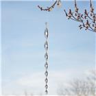 Windspiel, Spirale, silber, 50cm, Twister