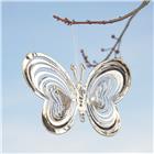 Windspiel Schmetterling, silber, 21x15cm