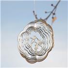 Windspiel, Blume, silber, 15cm