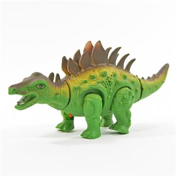 Laufender Dino, Stegosaurus, mit Licht u. Sound, sortiert in 2 Farben, 27,5x9x12,5 cm