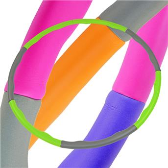 Fitness Hula Hoop Reifen, in 8 Teilen, Sortiment, 4-fach farblich sortiert