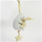 Baby-Plüschtier Spieluhr, Ente mit Mond, beige, ca. 46x17cm