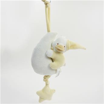 Baby-Plüschtier Spieluhr, Ente mit Mond, beige, ca. 46x17cm