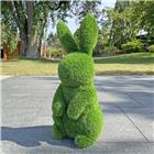 AniPlants, Grasfigur,"Hase" aufrecht stehend, Gartendeko, 70cm