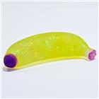 Maltose Quetsch Glitzer Banane, 12 Stk. im Display, 13x4,3x4,3cm