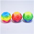 Jupiter Ball, geometrische Formen, sortiert in 3 Regenbogenfarben, 6cm