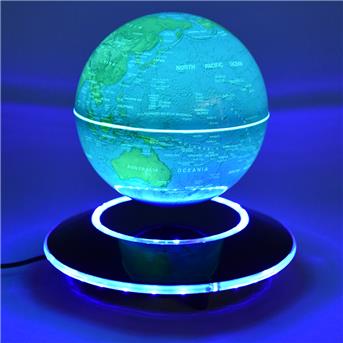Schwebender Magnet Globus mit LED, 1 Stück in Verkaufsschachtel