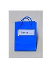 Tüte mit Spruch Danke..., blau, 5x3,5x7cm