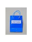Tüte mit Spruch Je t'aime, blau, 5x3,5x7cm