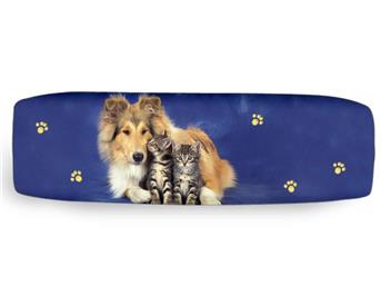 Collie/2 Katzen Federmappe Colorline, Smile-Bags 23x7cm