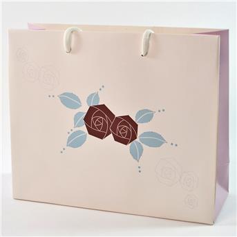 Leucht-Tasche Rose 28x23x10cm