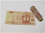 Stretch Euroschein im Display, 14 x 8cm