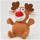 Laber-Rentier "Rudolph", das alles nachplappert, inkl. Batterien, 16x11,5x18,5cm
