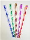 Windspiel,5 irisierende Farben sortiert, Spirale, 70cm, wind-chimes, twister, Gummiband