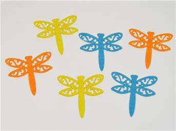 Stoffsticker Libelle, 6 Sticker pro Beutel, ca. 8x8cm