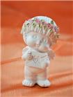 Blumenengel Polyresin, Engel mit Brief, 4,5x8x4,5cm