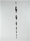 Windspiel, Spirale, silber, 70cm, Twister