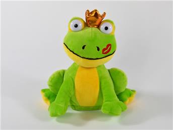 Laber-Frosch "Otto", plappert alles nach, Batterien inkl., 18x18,5x12cm