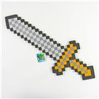EVA Pixelschwert, Eisen Look, 22x1,5x61cm