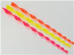 Windspiel, Sonnenfänger, Spirale, neon, gelb, pink und orange, 70cm, Twister, Gummi