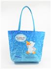 Malwin die Möwe Trapez-Tasche, "Ich steh auf Konstanz", blau, 47x38x17cm