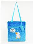 Malwin die Möwe Shopping-Bag, "Rügen ist super", blau, 30x32x11cm