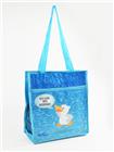 Malwin die Möwe Shopping-Bag, "Ich liebe den Bodensee", blau, 30x32x11cm