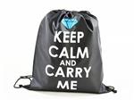 Sportbeutel, "KEEP CALM AND CARRY ME", 35x40cm