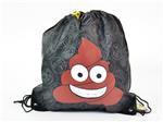 Emoticon, MOGee Sportbeutel mit Hintergrund, 39 x 34 cm, pile of poo