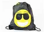 Emoticon, MOGee Sportbeutel mit Hintergrund, 39 x 34 cm, grinning with sunglasses