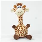 Laber-Giraffe "Fleckchen", die alles nachplappert, 24x23x12cm