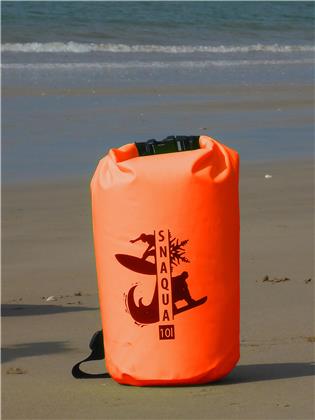 SNAQUA - 10L Dry Bag, neon orange
