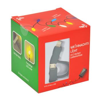 Ladekabel mit Lichterkette, 2in1