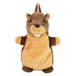 Tierrucksack, Murmeltier, braun, mit Tragegriff, 33 cm